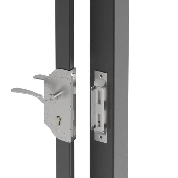 Lock set 30x30 with decorative plate D1/14