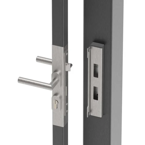 Lock set 40x40 AISI 304