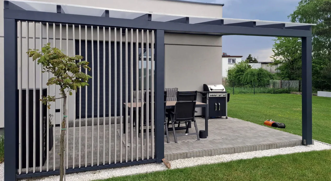 Movable aluminum system – vertical, louvered – pair (left + right) - Image 3