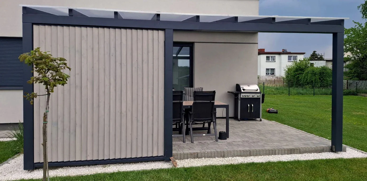 Movable aluminum system – vertical, louvered – pair (left + right) - Image 2