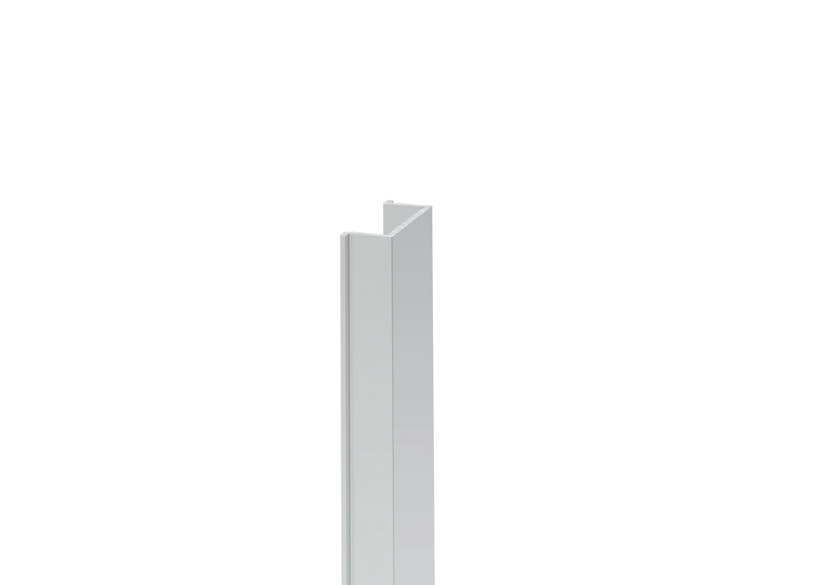 Narrow cover strip for post profiles and the U-adapter of the fencing system, 20 × 08 – 6.0 m – Natural