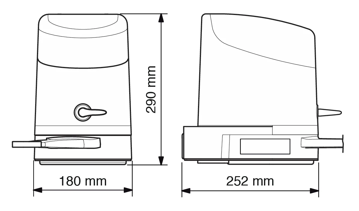 Nice hinged drive for a double-leaf gate, set with photocells - Image 2