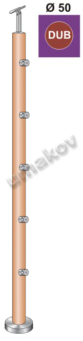Oak strip D50/5x12mm, h=100cm, VK-Staircase - Image 2