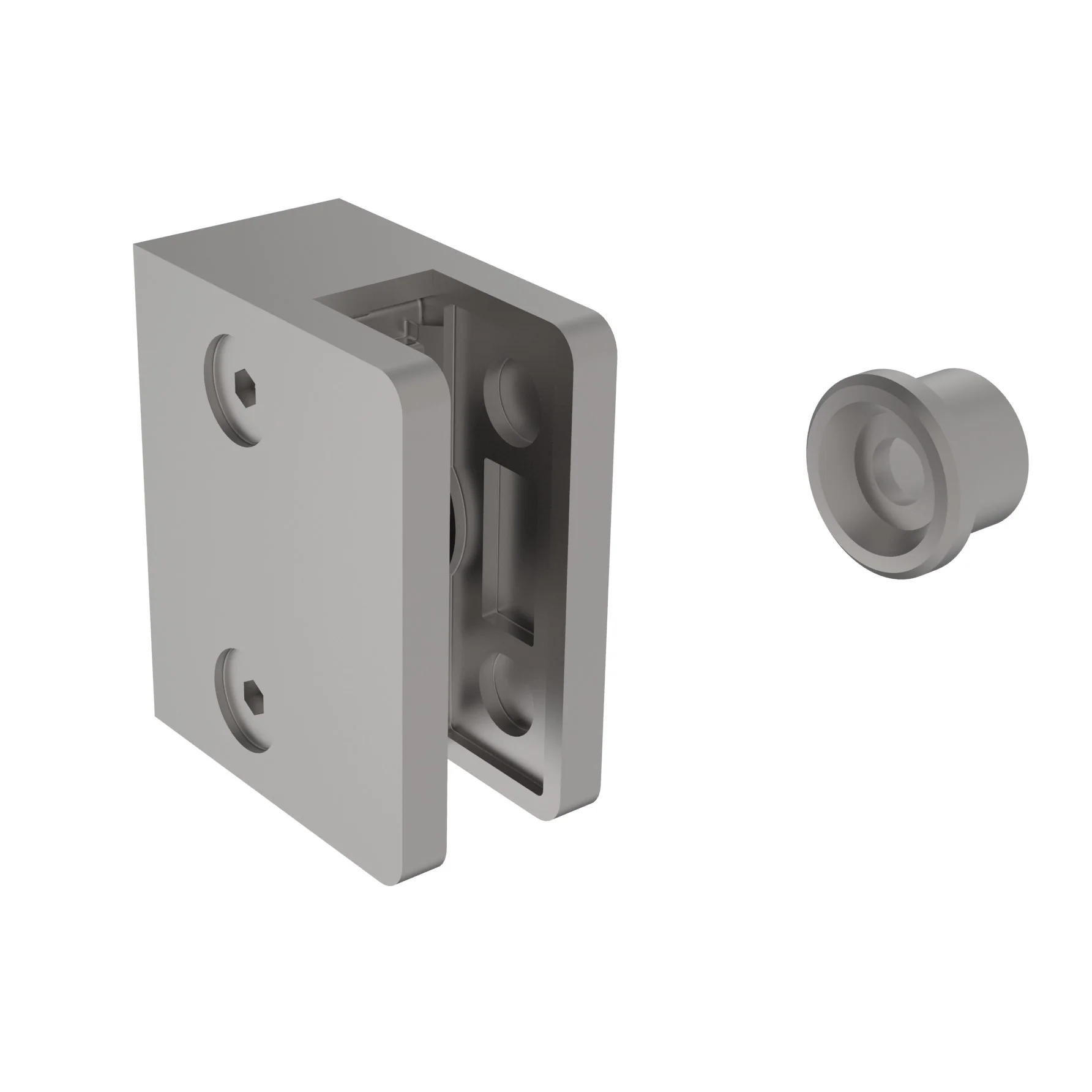 One-sided off-axis glass holder