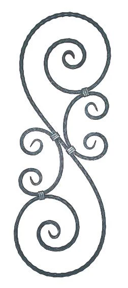 Ornament 310x900, P/035-12x12mm