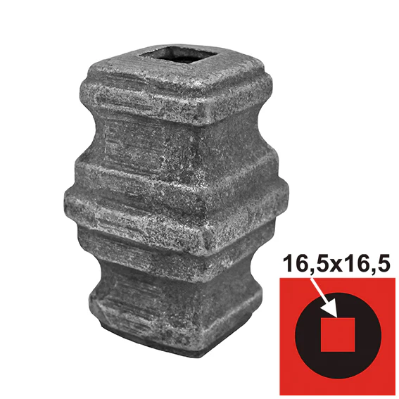 Plug element for rod h67, b40x40mm