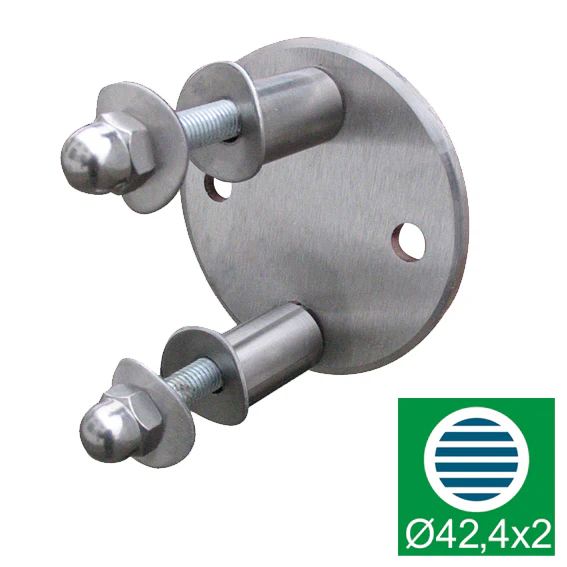 Pole side anchoring for montage AISI304, D100/d42,
