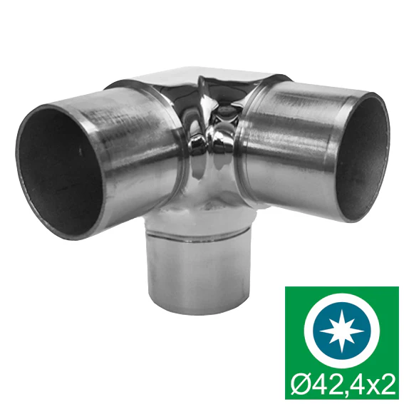 Polished, direct stainless steel flush angle - 90° - Image 2