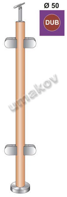 Post DUB D42.4 - 4xholder, h=100cm, VK-straight - Image 2