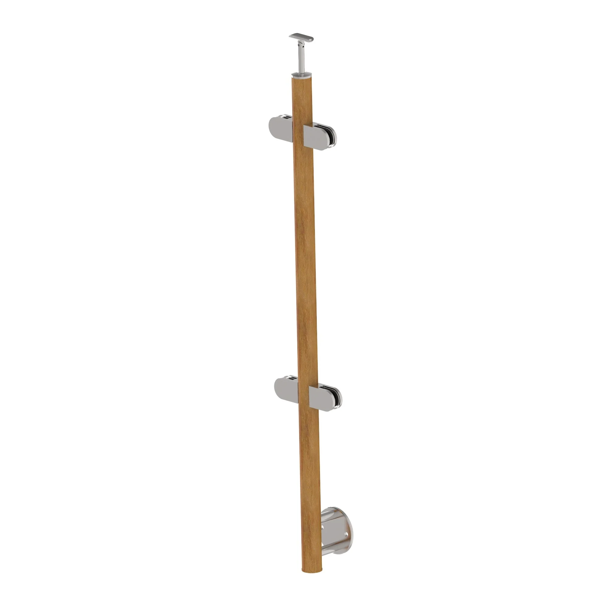 Post OAK D42.4 - 4xholder, H1000mm, BK-straight