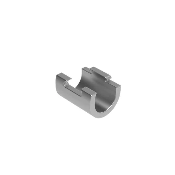 Pressing case (open) for two cables