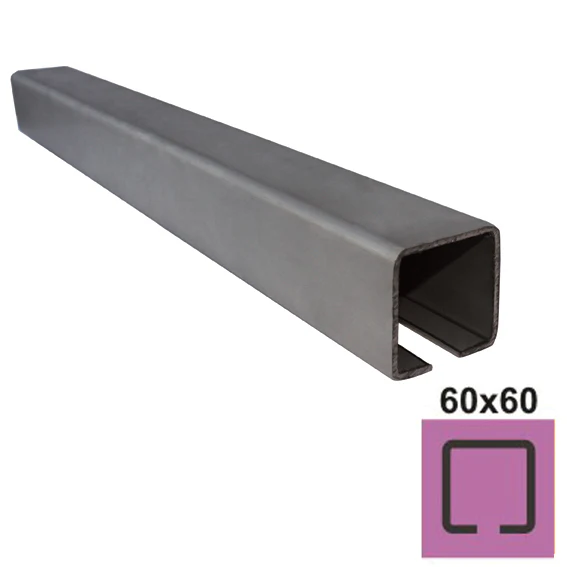 Profile guide INOX, 58x58x3mm, L6m - Image 2