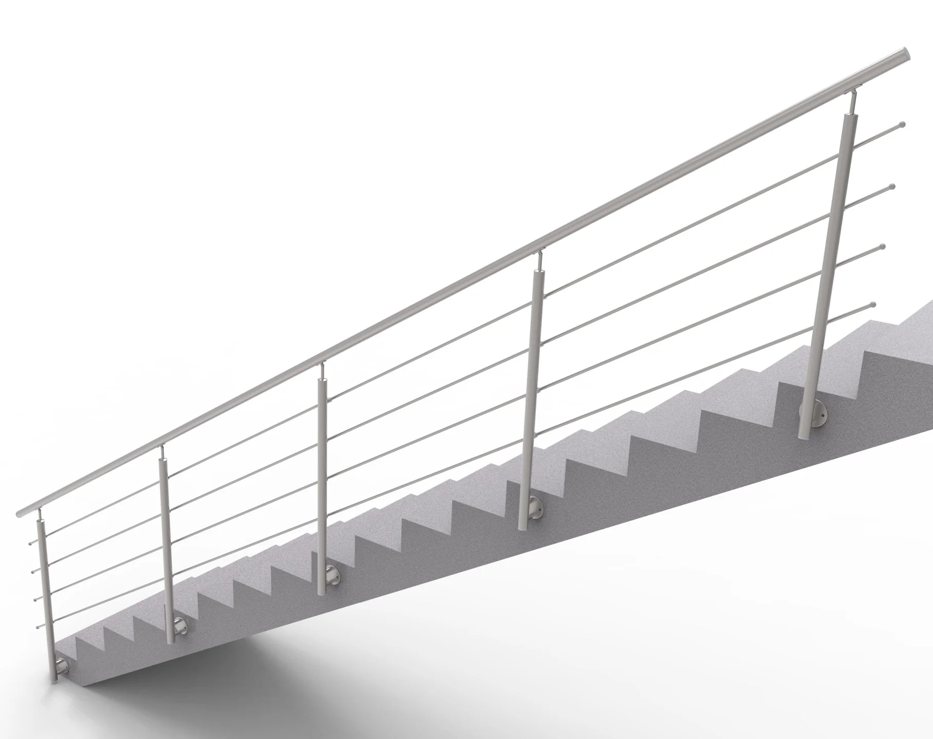Railing AISI304, BR STAIRS AISI304, D42,4/4xd12/H9
