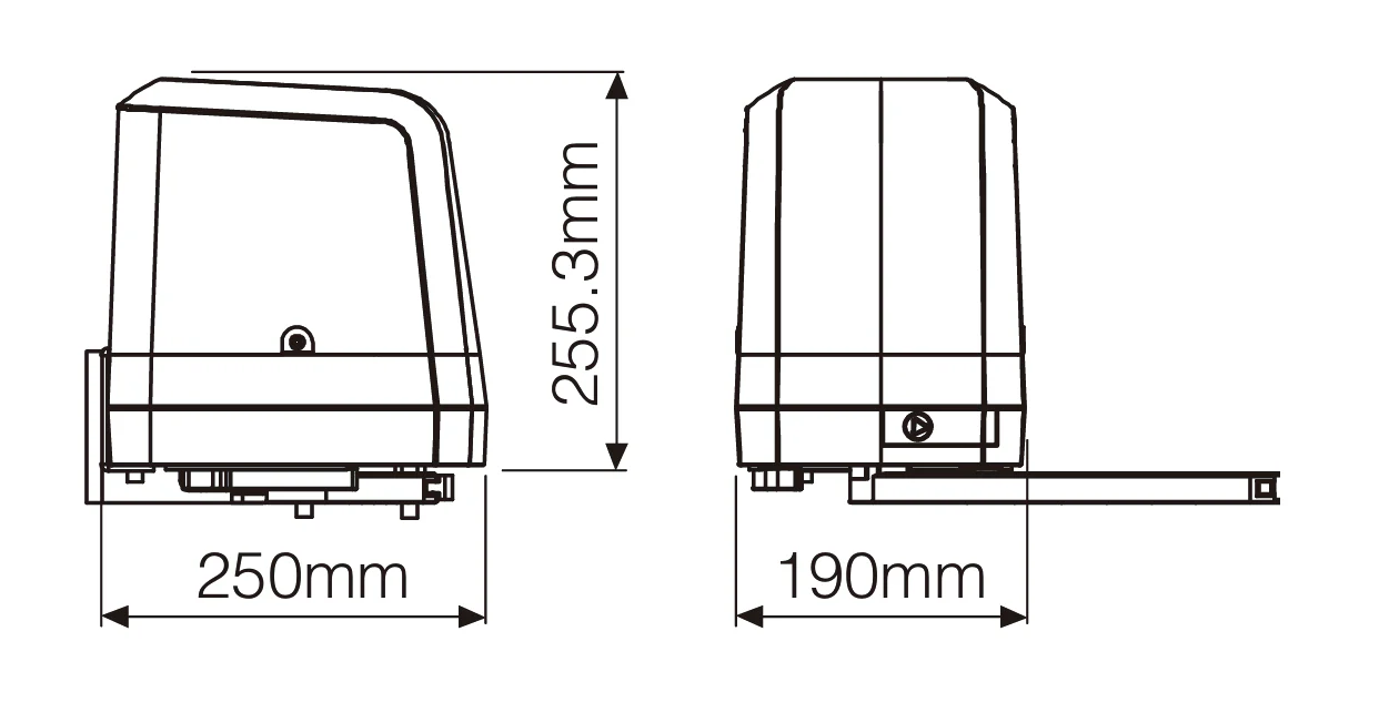 Rollkit articulated drive for double-leaf gate, set with photocells - Image 2
