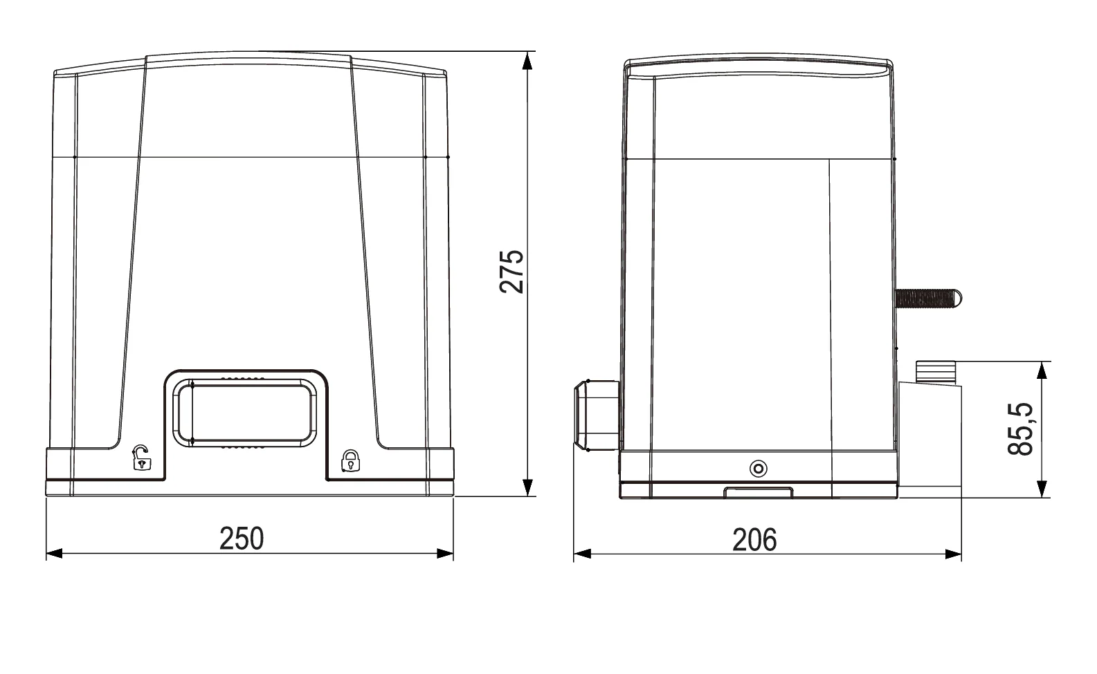 ROLLKIT automation for sliding gates, kit, max 800 - Image 2