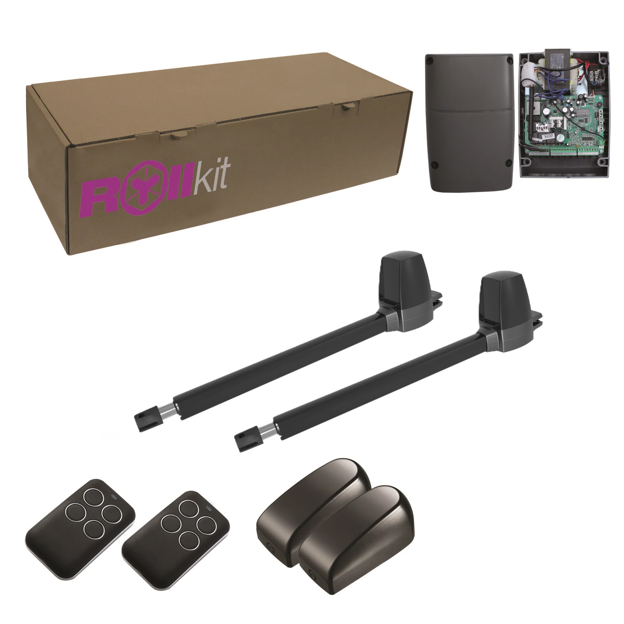 ROLLKIT drive for double-leaf gate, set with photocells
