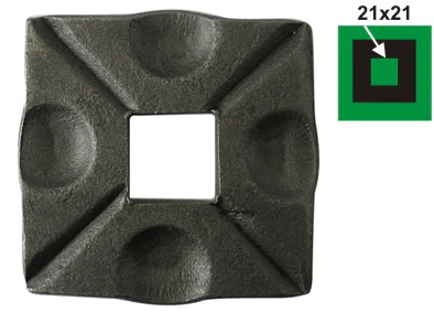Rosette 90x90, 21x21, t8mm