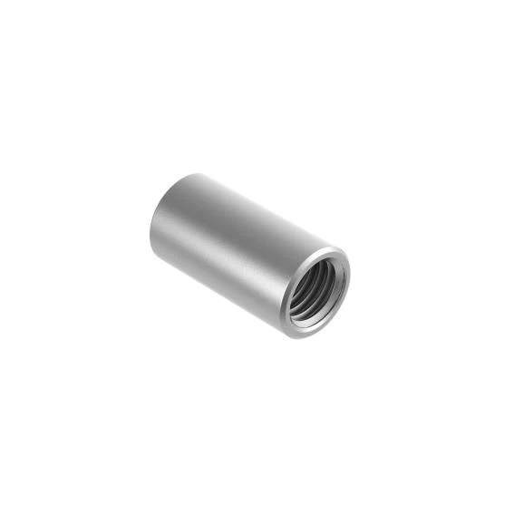 Round coupling nuts, full length thread, AISI304, M10x25