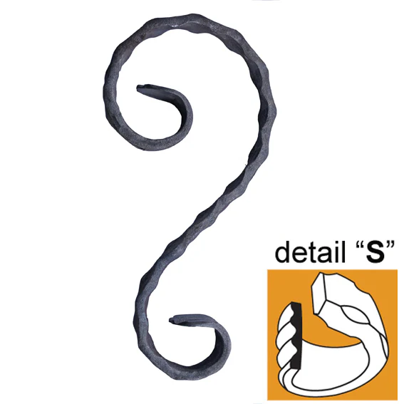 Scroll "S" 220x100/60, P/030-12x6mm