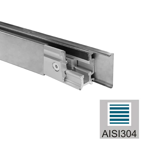Set of the three-meter glazing profile AISI 304, K - Image 2