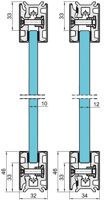 Set of the three-meter glazing profile AISI 304, K - Image 3