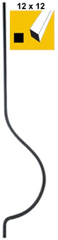 Shaped rod h900, 12x12mm