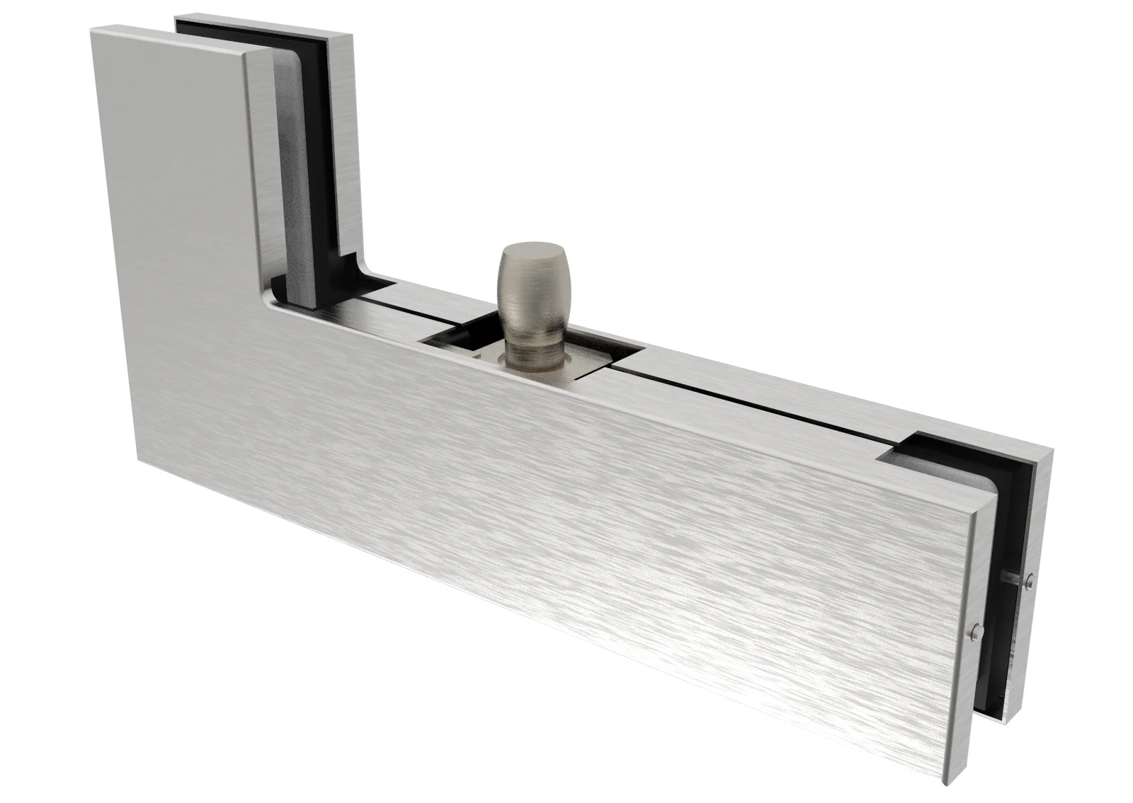 Side/overpanel corner pivot patch fitting AISI 304 - Image 2