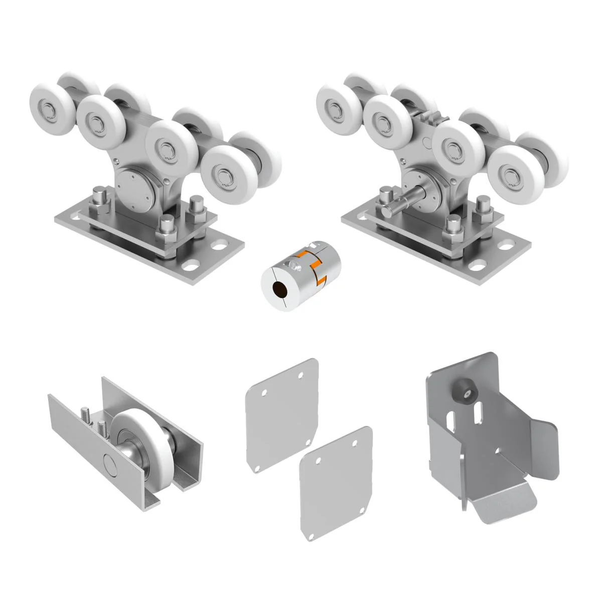 Sliding gate set -ECO, for profile AL 90x99mm