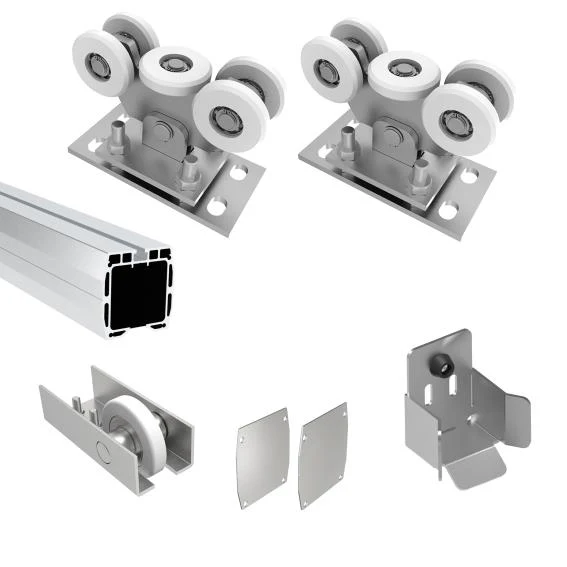 Sliding gate set up to 4m, profile AL 90x95mm