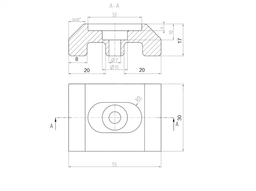 SLIM holder for JP Plast post RAL 6005 - Image 2