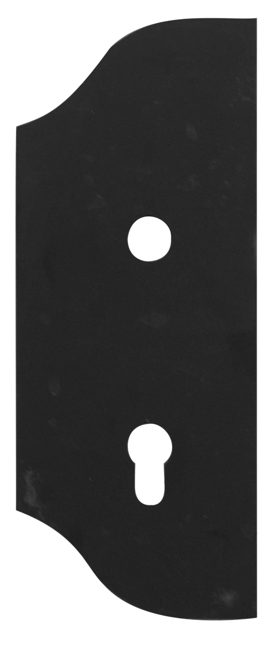 Smooth plate for gates 265x105, t3, a90, D19mm - Image 2