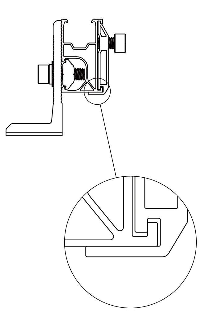Splice kit w. lower edge for R52 mounting rail - Image 4