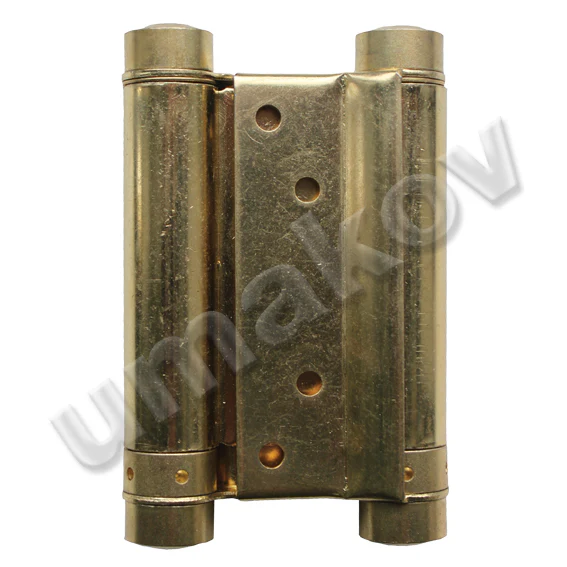 Spring hinge doublesided, brass L=75mm - Image 2