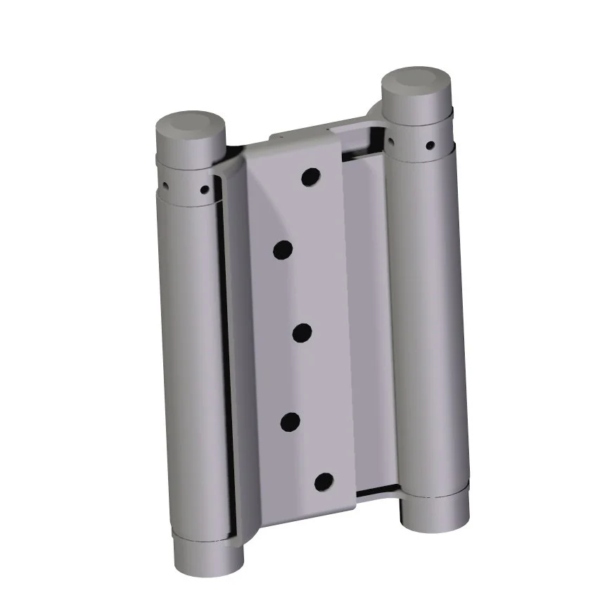 Spring hinge doublesided, Nickel, L=125mm