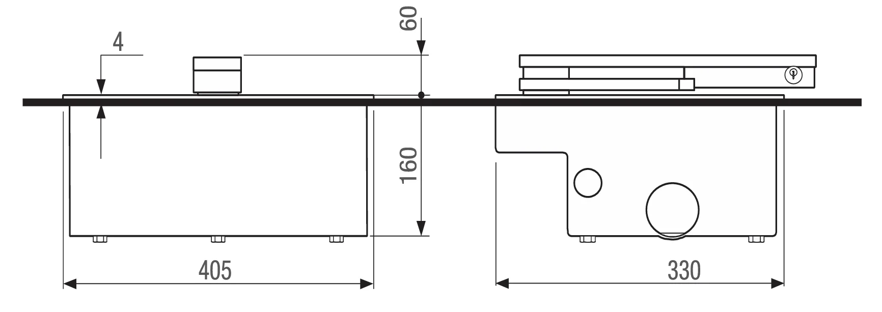 Stainless steel cabinet without lock for FROG-A - Image 2