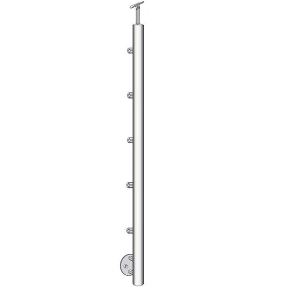 Stainless steel pole, BK-stairs, polished AISI304, - Image 2