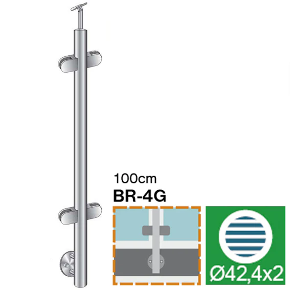 Stainless steel pole - BK, straight - Image 2