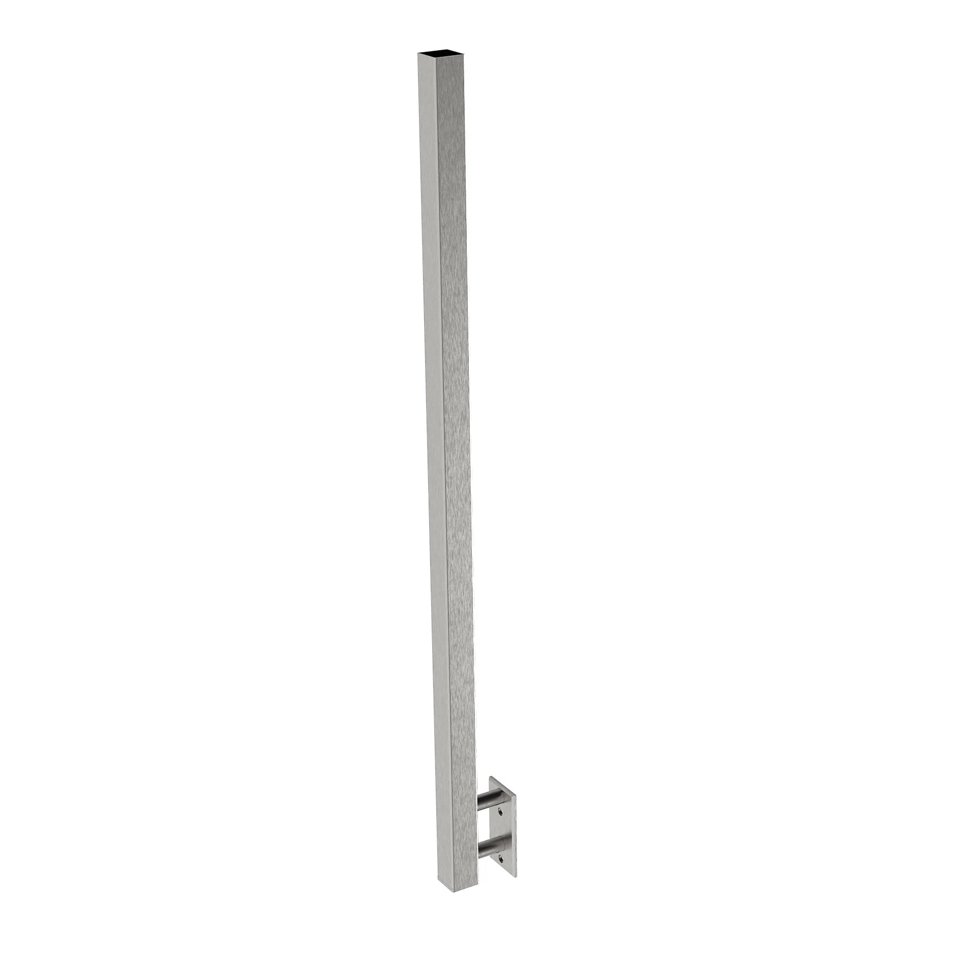 Stainless steel pole, BK-straight AISI304, D40x40