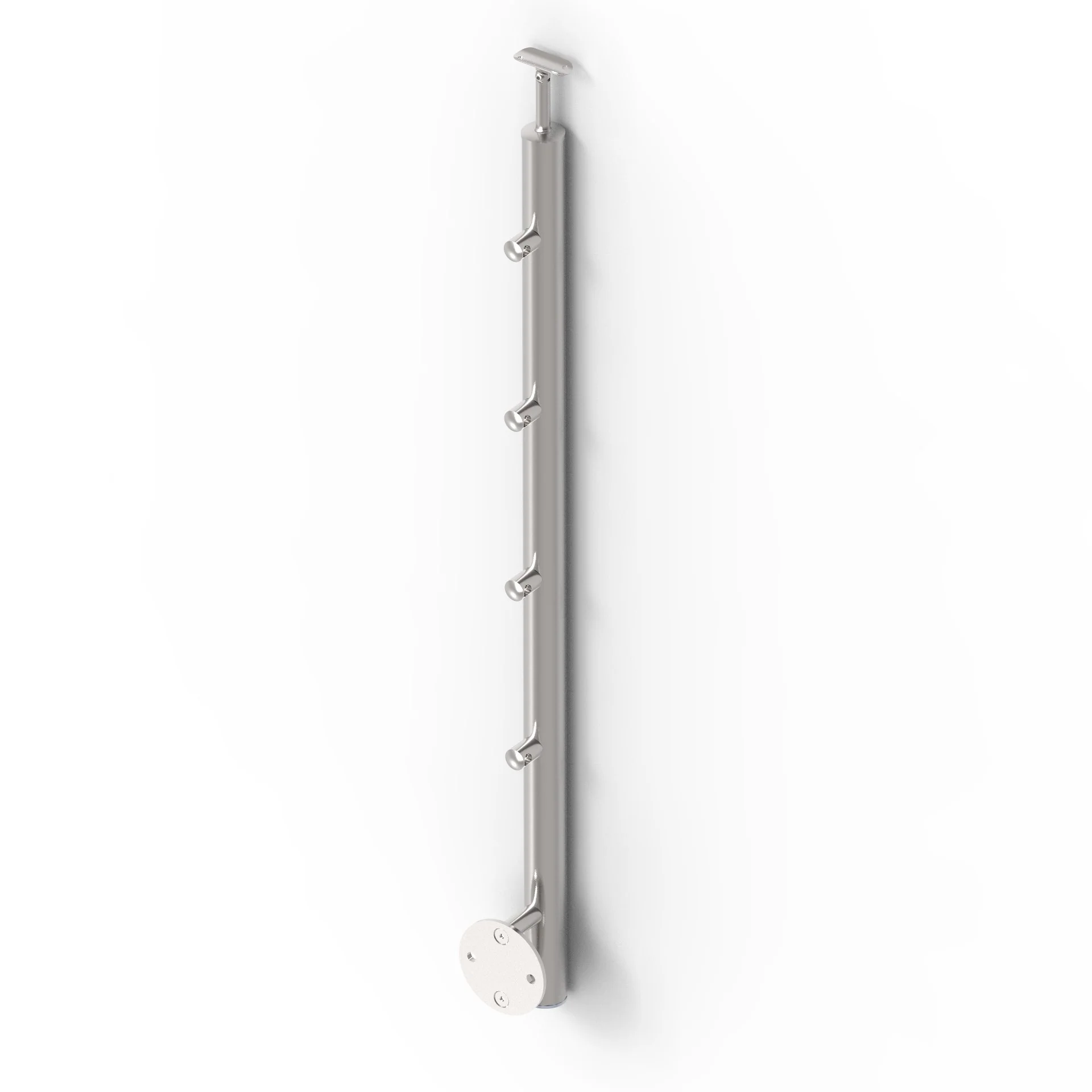 Stainless steel pole, BK-straight AISI304, D42,4x2