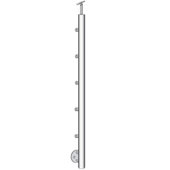 Stainless steel pole, BK-straight, polished AISI30 - Image 2