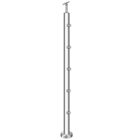 Stainless steel pole, VK-staircase AISI304, D42,4x - Image 2