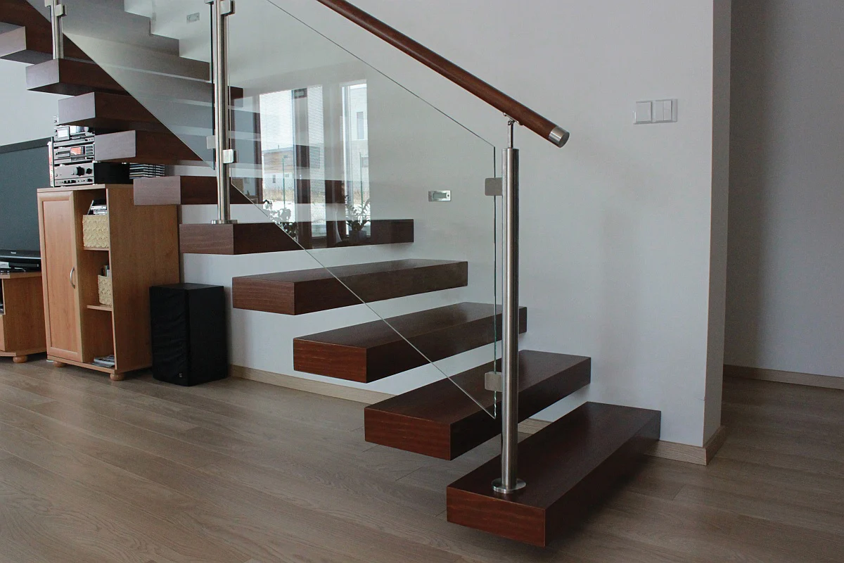 Stainless steel pole, VK-staircase, left AISI304, - Image 3