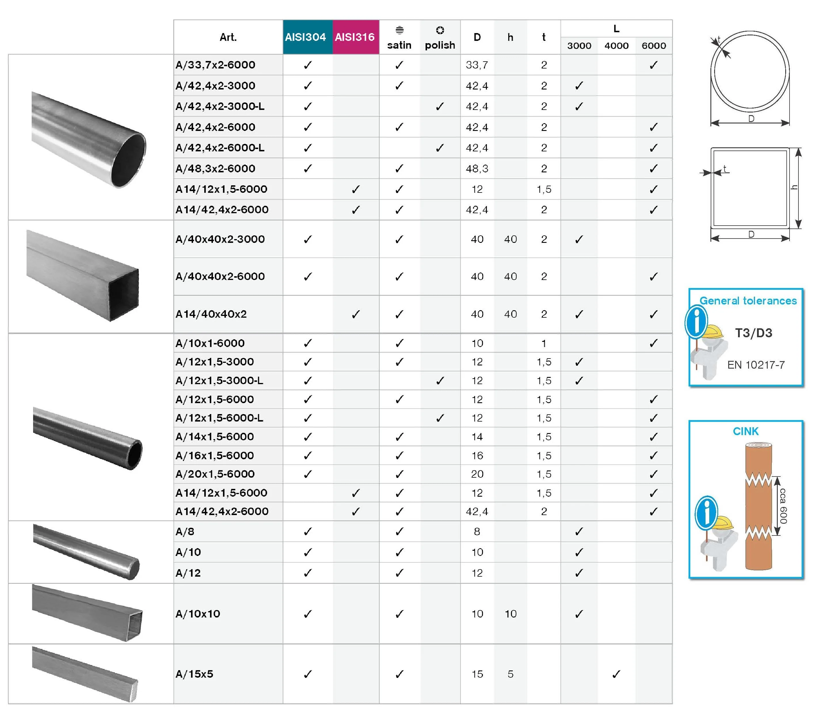 Stainless steel square profile - Image 5