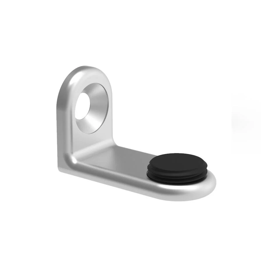 Support against glass falling out flat