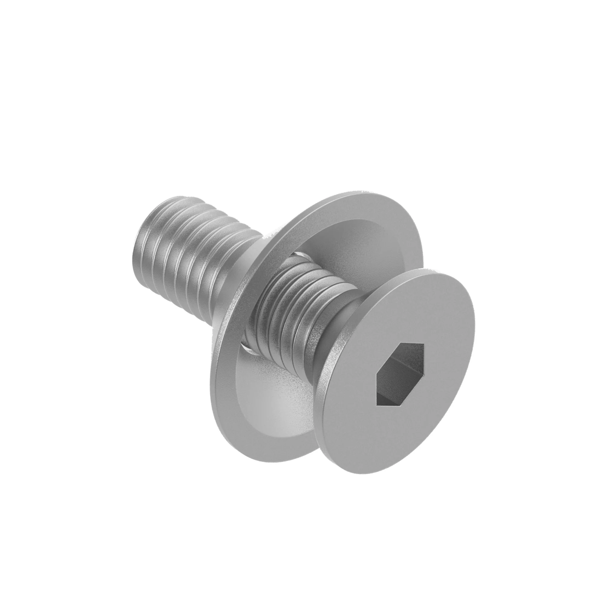 Taper screw with taper washer, M8, Zn, SW=T40 - Image 2