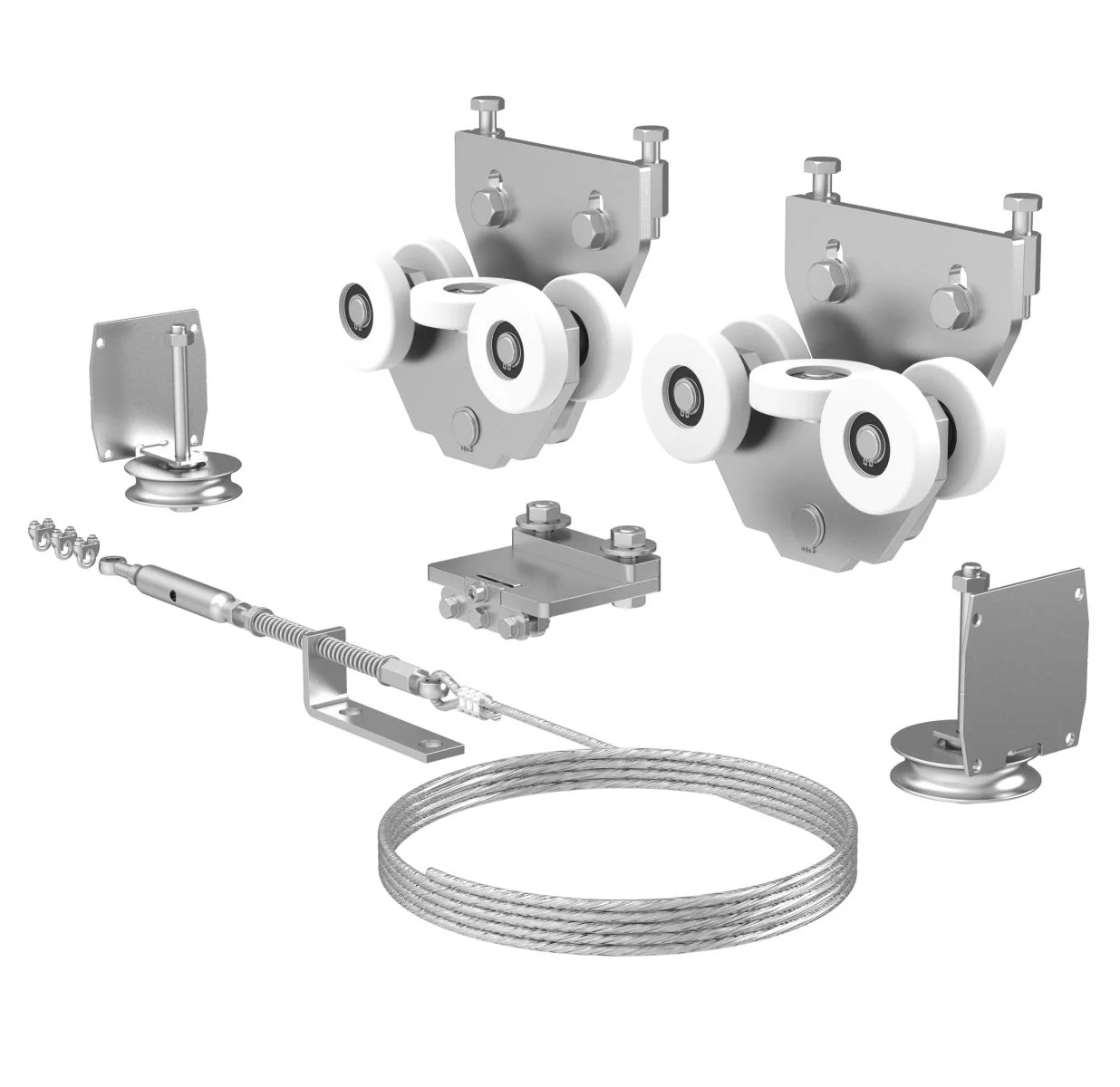 Telescopic system for AL gate up to 8m, 2-piece
