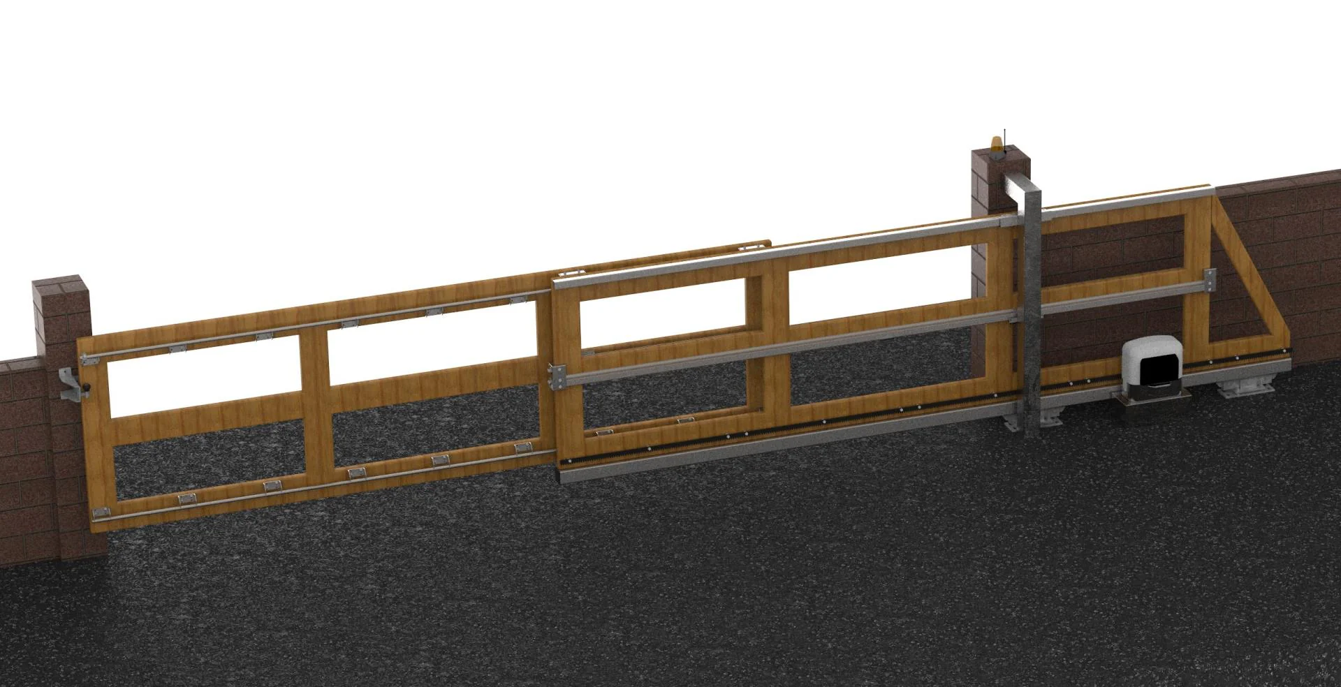 Telescopic system for cantilever gates, max 8m - Image 2