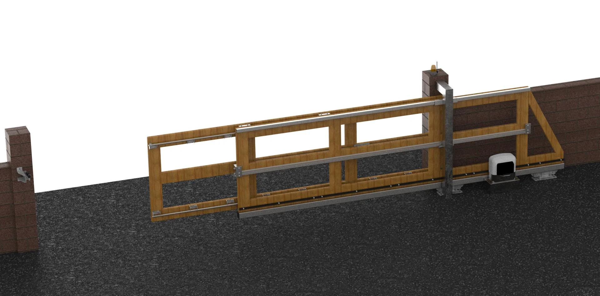 Telescopic system for cantilever gates, max 8m - Image 3