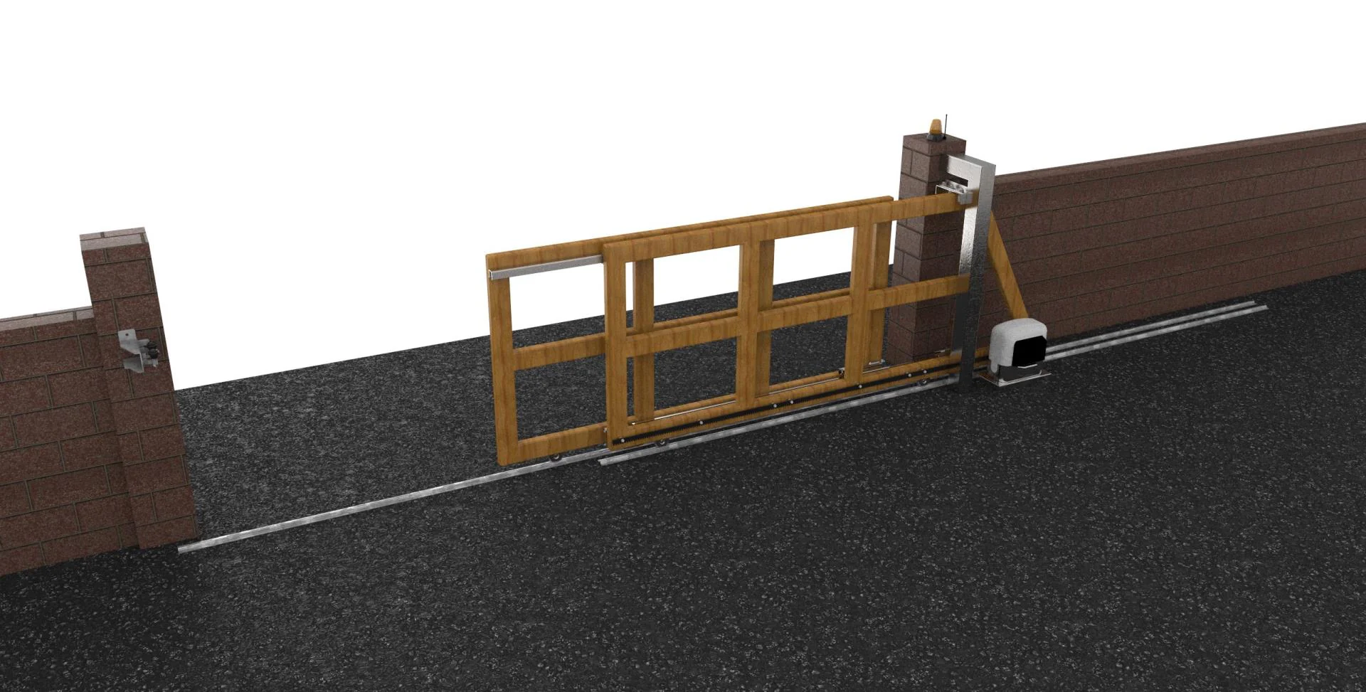 Telescopic system for sliding gates, max 15m - Image 3