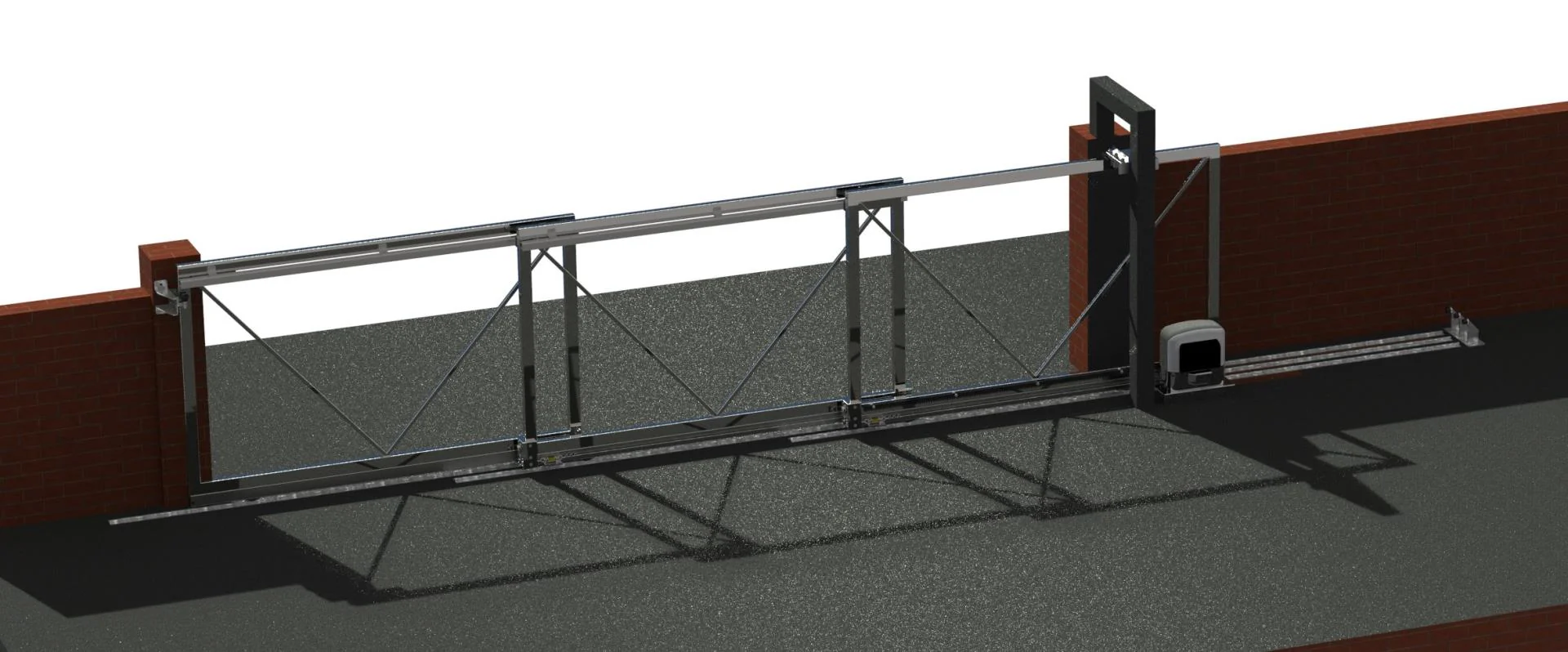 Telescopic system for sliding gates, max 15m - Image 2
